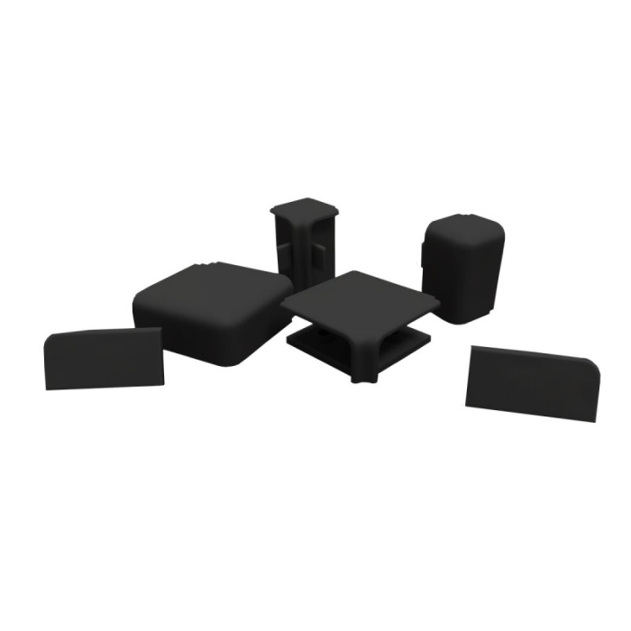 Комплект для плинтуса Квадро Черный