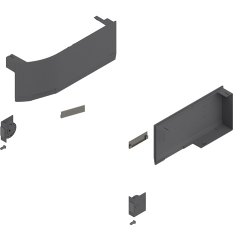 Комплект заглушек, кнопок и амортизаторов для AVENTOS HK top SERVO-DRIVE,темно-серый BLUM