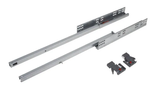 Направляющие скрытый монтаж неполного выдвижения 450мм B-Slide BOYARD DB8782Zn450