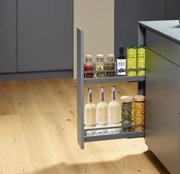 Бутылочница 150 мм 3D, ХРОМ, KESSEBOHMER