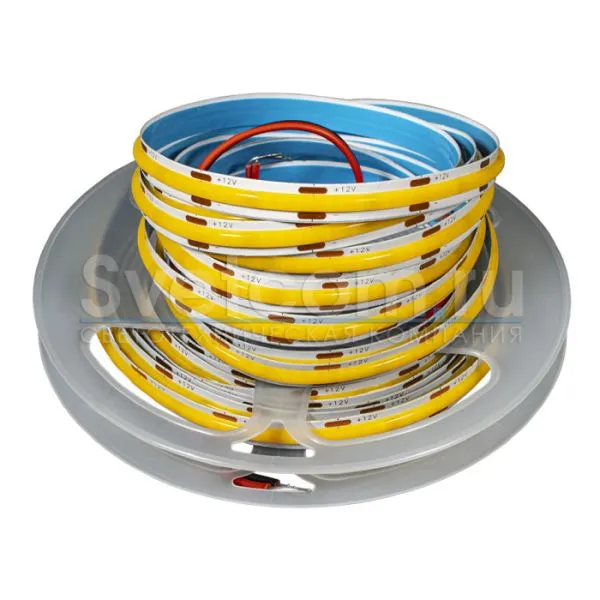 Лента светодиодная L 5м, ширина 8мм, 320 LED,  12 В, теплый белый 3000К