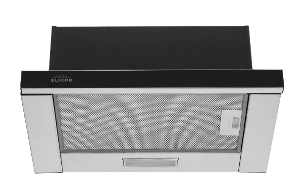 Вытяжка Интегра GLASS 50Н-400-В2Г (нерж\стекло черное) 400 м.куб/ч ELIKOR