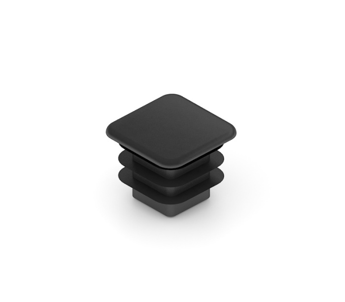 Заглушка ручки-рейлинг черный матовый 4в1 ARISTO
