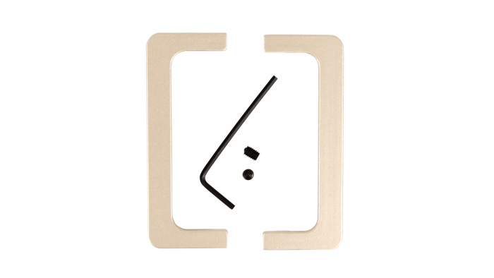 Комплект закрытых заглушек 050GOLA профилю С (лев+прав), золото сатин BOYARD