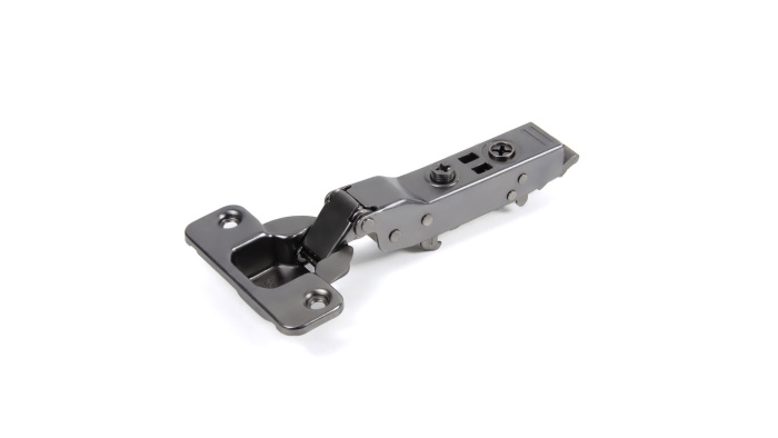 Петля полунакладная с доводчиком 93* Clip-on 801B02/BN б/планки, черный никель EVO BOYARD (200)