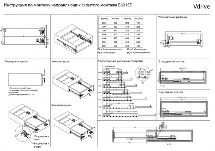 Как собрать выдвижной ящик на шариковых направляющих для кухни