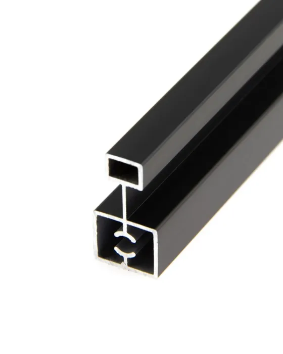 АЛ Черный матовый Рамка средняя 6 м ( к узкой системе 163,164,165) 413 с камерой МП