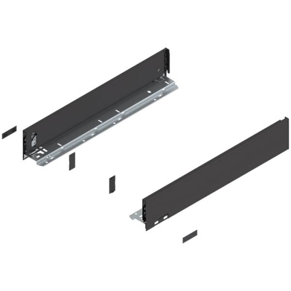 Царга М LEGRABOX 500мм левая+правая черный матовый Н=90,5мм 770М5002S BLUM