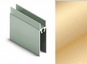 АЛ Матовое золото роз. Рамка нижняя 5,8 м, анод МП