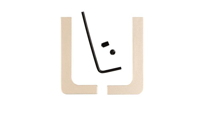 Комплект закрытых заглушек 051GOLA профилю L (лев+прав), золото сатин BOYARD