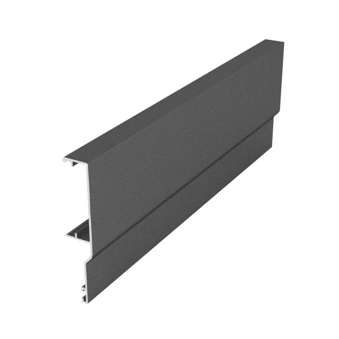 АЛ Черный муар Накладка декоративная потолочная на направляющую Felix 6 м