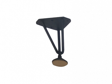 Опора для мебели Н-100 черная регилируемая усиленная 9005, пр-во Россия