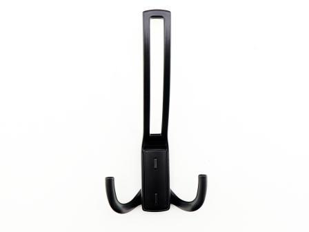 397BL Крючок мебельный трехрожковый, черный JET(25)