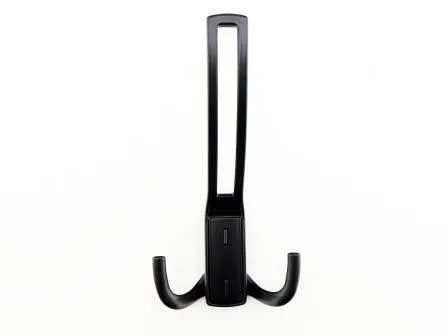 397BL Крючок мебельный трехрожковый, черный JET(25)