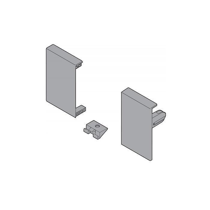Держатель передней панели  TANDEMBOX Н=84мм (М) левый правый серый ZIF.71MO SW R+L BLUM