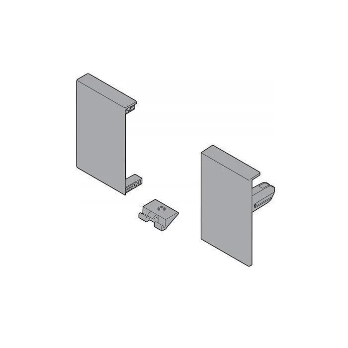 Держатель передней панели  TANDEMBOX Н=84мм (М) левый правый серый ZIF.71MO SW R+L BLUM