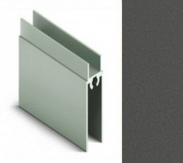 АЛ Графит СОФТ ТАЧ/Диамант серый Рамка нижняя 6м МП