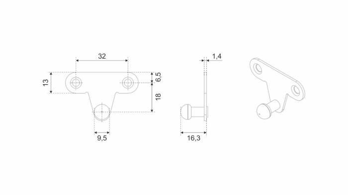 Крепление GL105 для фасадов с алюминиевой рамкой BOYARD