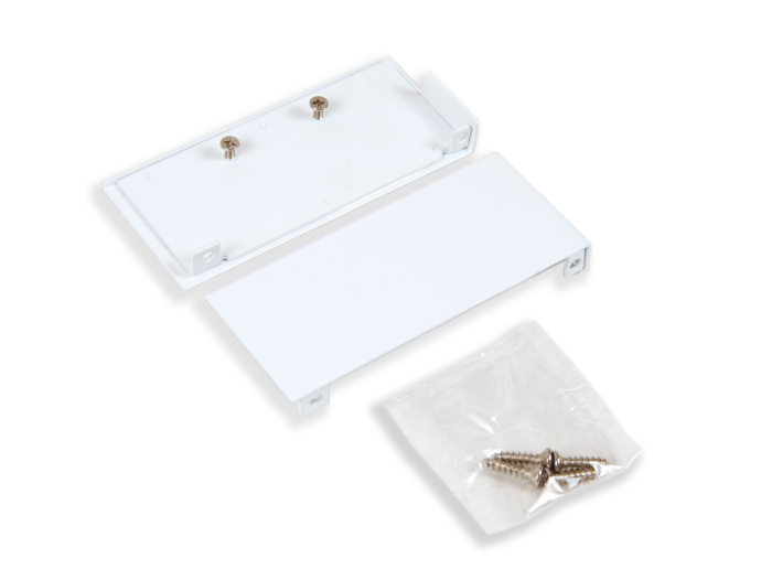 Держатель перед.стенки станд. ящика с прямыми боковинами, белый BOYARD