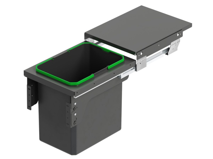 Ведро для мусора 400мм 35 л, крепл к фасаду (364x470x435 мм) S-2300-A, Starax 