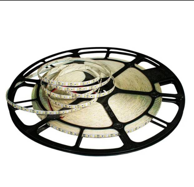 Лента светодиодная 8мм, 120LED/m, 3000К,12В, 9,6ВТ/М свет теплый белый, 50м