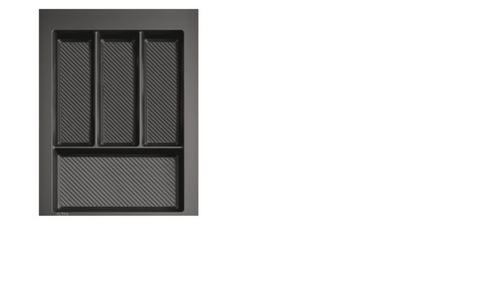 Лоток для ложек и вилок 400 мм AQ TRAY графит