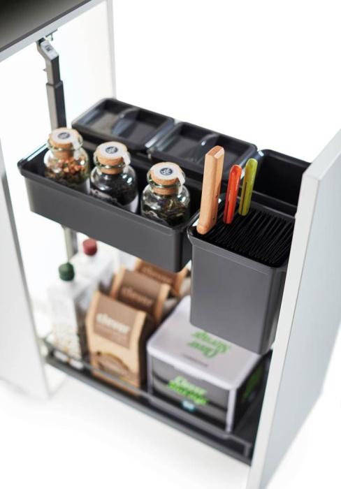 Корзина 300мм Диспенса Джуниор КОМПЛЕКТ, 2 полки, ТИТАН, KESSEBOHMER