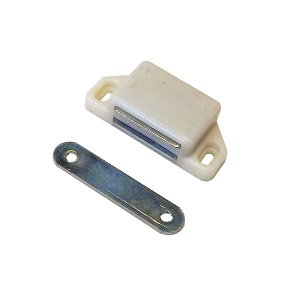 Защелка магнитная малая (белая), пр-во Россия