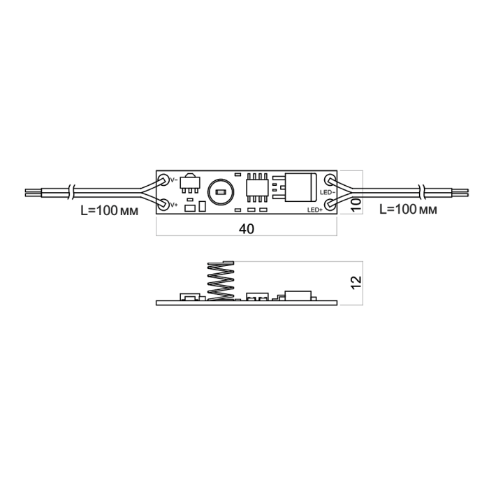 Сенсорный диммер встраиваемый DPs-2 12-24V