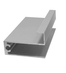 АЛ Матовое Серебро Рамка нижняя 6м (к узкой системе) KP-339 МП