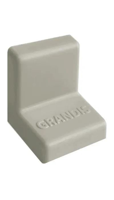 Накладка GRANDIS серая пластик. к уголку 25х25 (200)