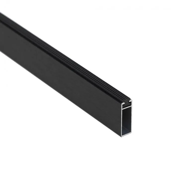 Штанга прямоугольная FAME L=3000 30*10 с демпфером Черный браш