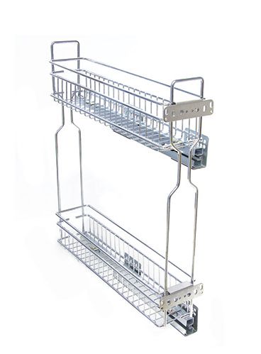 Корзина 150 боков. крепл. 2-х ярусн. напр. полн. выдв. с дов. левая Аврора JET