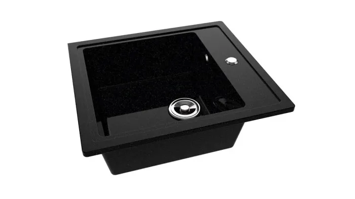 Мойка 505*460 квадрат ПРЕМИАЛ АНТАРЕС Звездная ночь глянец сифон в комплекте