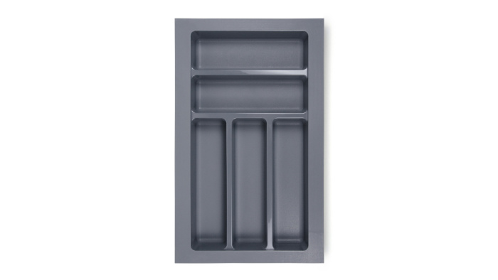 Лоток для ложек и вилок 292*480*45 BOYARD, 5 отдел, антрацит