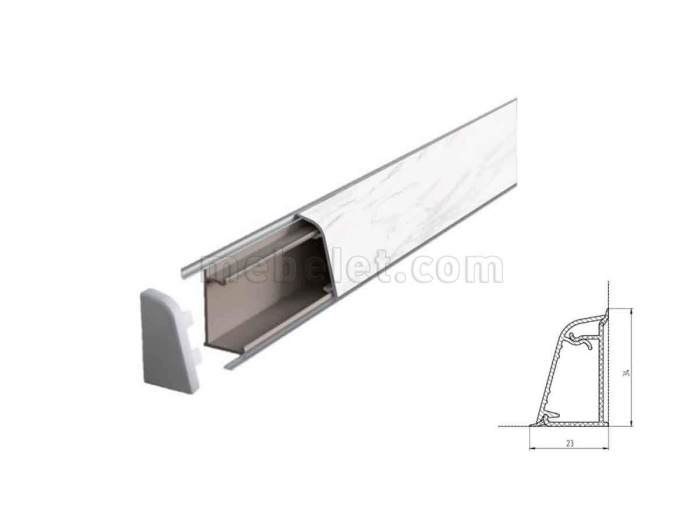 8251/Калаката Бьянка Плинтус TwinC 4,2м SLOTEX