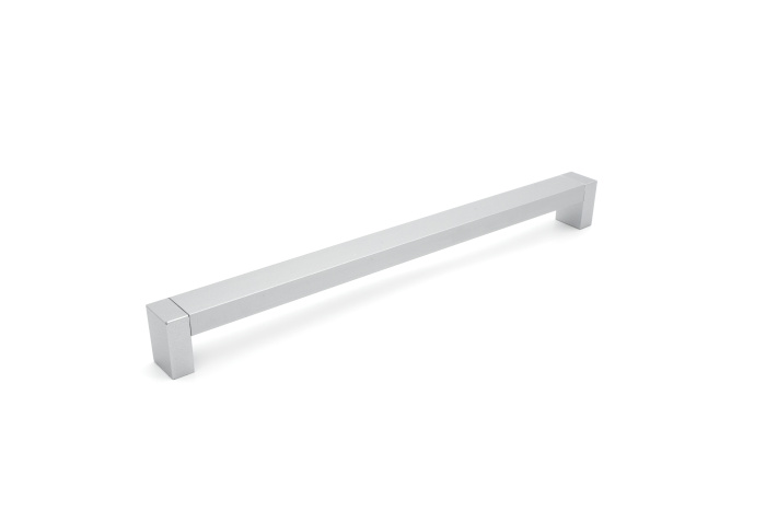 Ручка-скоба Пластик С18 224мм, металлик/металлик (уп.-150 шт.) РАСПРОДАЖА!!! 