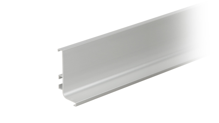 Ручка-профиль GOLA горизонтальный L-обр 4,1м, серебро матовое BOYARD (20)