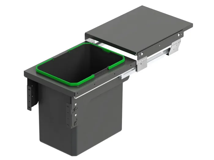 Ведро для мусора 400мм 35 л, крепл к фасаду (364x470x435 мм) S-2300-A, Starax 