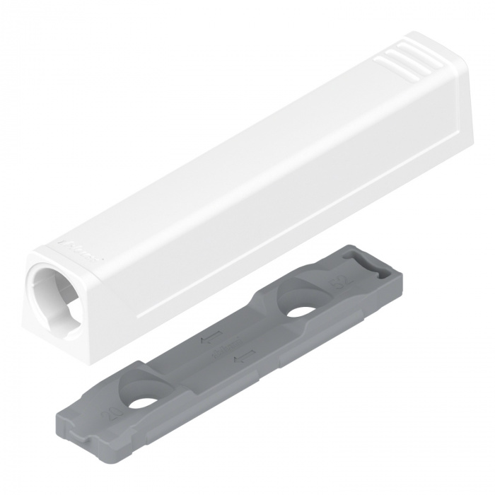 TIP-ON Держатель для дверей прямой длинный белый шелк 956A1201TIP BLUM