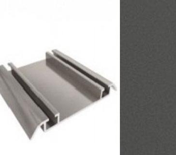 АЛ Графит матовый Нижняя направляющая 6м 