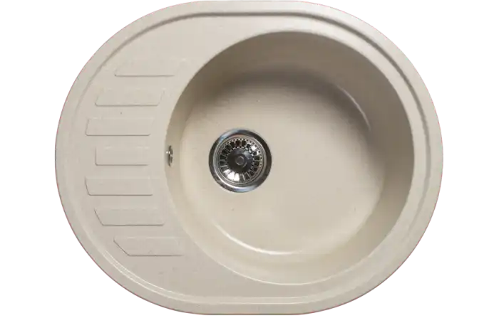 Мойка 615*500 овальная 03 Черный антрацит (Обсидиан)