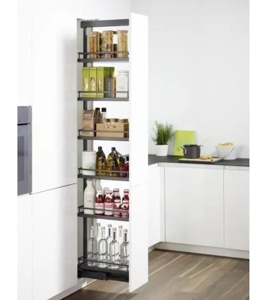 Колонна выдвижная 300мм Диспенса ПВ, 1600-2000мм АНТРАЦИТ, KESSEBOHMER