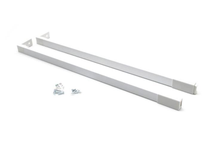 Рейлинг продольный для ящиков JETBOX Ultra 500мм белый