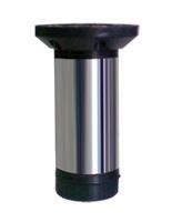 Ножка 50*200 хром, пластмассовый фланец (регулировка с подпятника) 