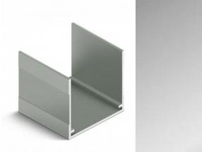 АЛ Матовое Серебро Одинарная Верхняя направляющая 6м МП