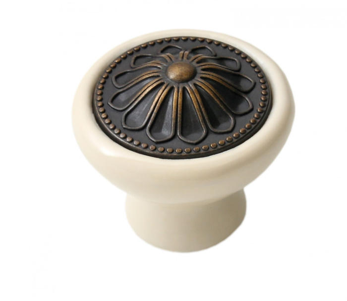 Ручка-кнопка 107AB.4/W BOYARD (35)