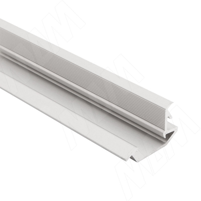 Профиль угловой для выпуклого рассеивателя наклонный FM4, серебро 26х13мм, L-3000 