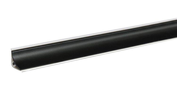 Плинтус Мини Черный Матовый 3,0м LB-15