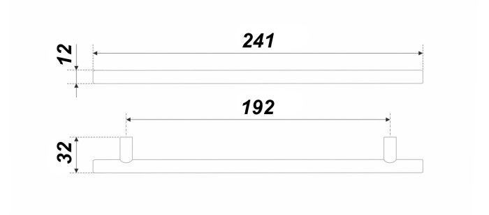 Ручка-рейлинг 007 SST.5/192 BOYARD (50)